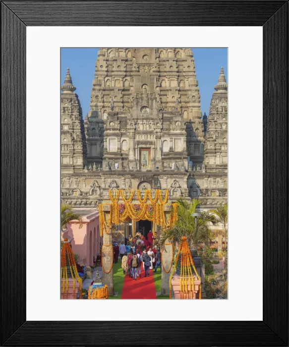Framed Print : Mahabodhi Temple, Bodh Gaya, Bihar, India