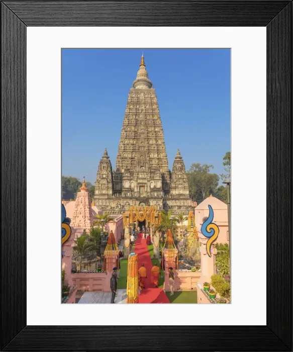 Framed Print : Mahabodhi Temple, Bodh Gaya, Bihar, India Framed Print : Mahabodhi Temple, Bodh Gaya, Bihar, India