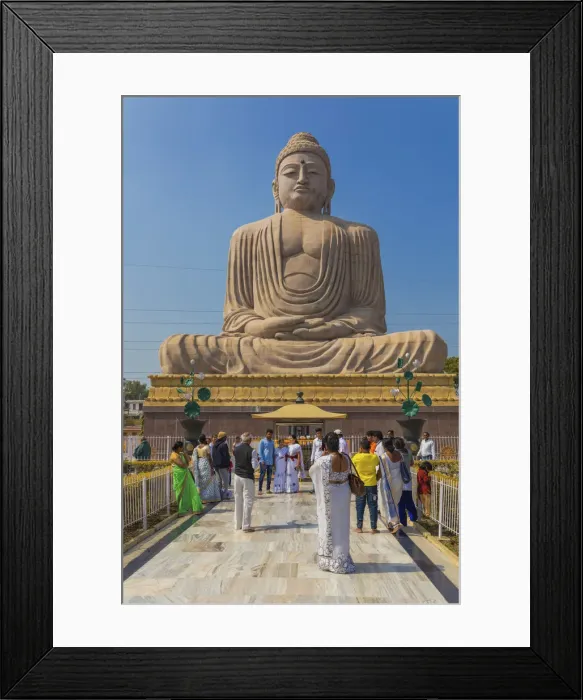 Framed Print : Great Buddha Statue, Bodh Gaya, Bihar, India Framed Print : Great Buddha Statue, Bodh Gaya, Bihar, India