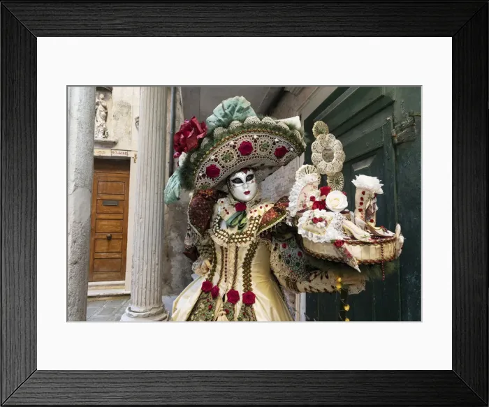 Framed Print : A woman in a beautiful costume poses during the Venice Carnival, Venice; Veneto; Italy Framed Print : A woman in a beautiful costume poses during the Venice Carnival, Venice; Veneto; Italy