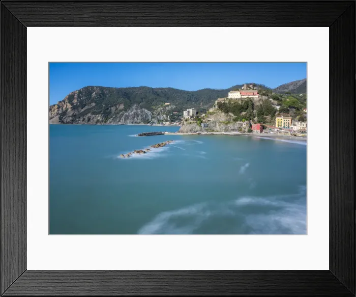 Framed Print : Europe, Italy, Liguria. Monterosso in the morning sun Framed Print : Europe, Italy, Liguria. Monterosso in the morning sun