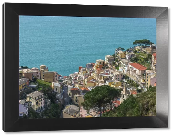 Europe, Italy, Liguria. The Cinque Terre village of Riomaggiore