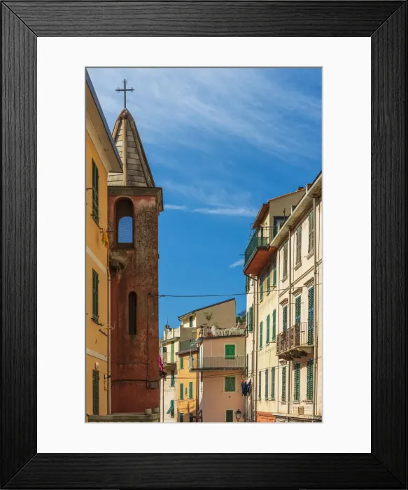 Framed Print : Europe, Italy, Liguria. On the street of Riomaggiore, Cinque Terre Framed Print : Europe, Italy, Liguria. On the street of Riomaggiore, Cinque Terre