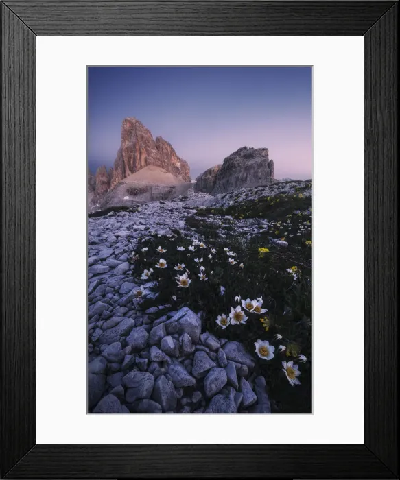 Framed Print : Twilight over the Croda dei Toni in summer, Dolomites, Italy Framed Print : Twilight over the Croda dei Toni in summer, Dolomites, Italy