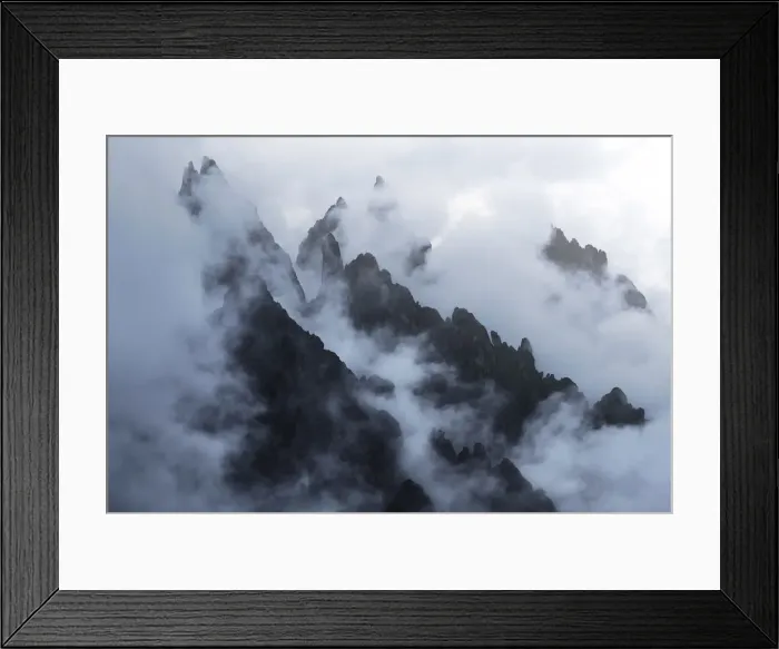 Framed Print : Cadini di Misurina during a storm with layers of clouds, Dolomites, Italy Framed Print : Cadini di Misurina during a storm with layers of clouds, Dolomites, Italy