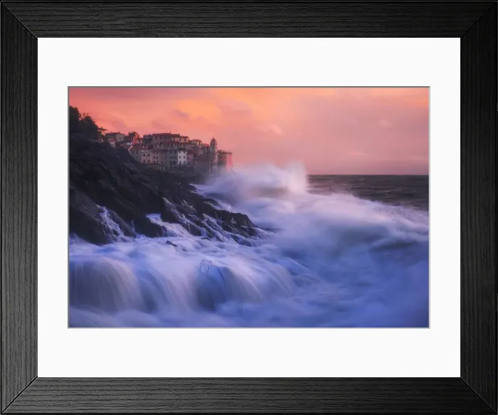 Framed Print : The coastal town of Tellaro during a storm clearing in winter, Gulf of Poets, Liguria Framed Print : The coastal town of Tellaro during a storm clearing in winter, Gulf of Poets, Liguria