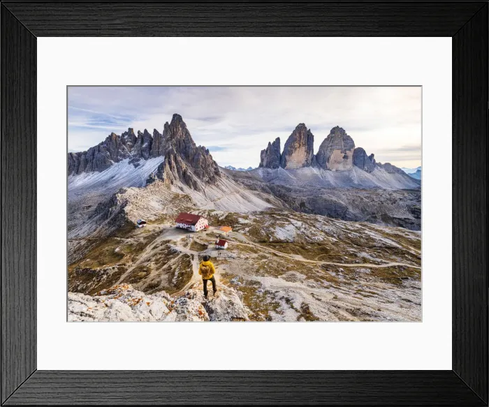 Framed Print : Tre Cime di Lavaredo Dolomites, South Tyrol, Bolzano, Italy, Europe