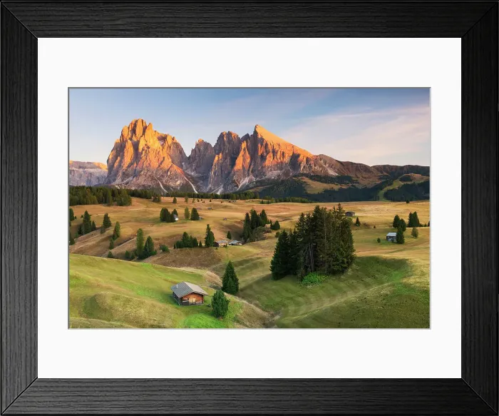 Framed Print : Seiser Alm, Alpe di Siusi, Dolomites, Veneto, Italy, Europe Framed Print : Seiser Alm, Alpe di Siusi, Dolomites, Veneto, Italy, Europe