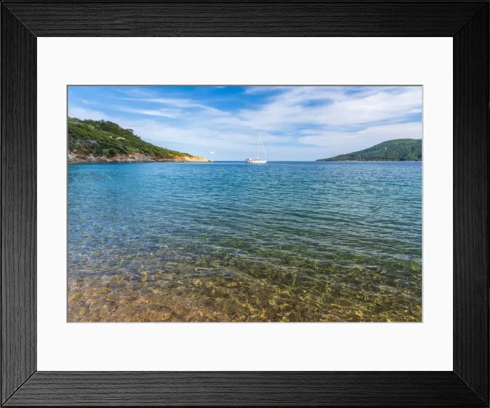 Framed Print : Europe, Italy, Tuscany, Elba Island - the bay of Barbarossa Framed Print : Europe, Italy, Tuscany, Elba Island - the bay of Barbarossa