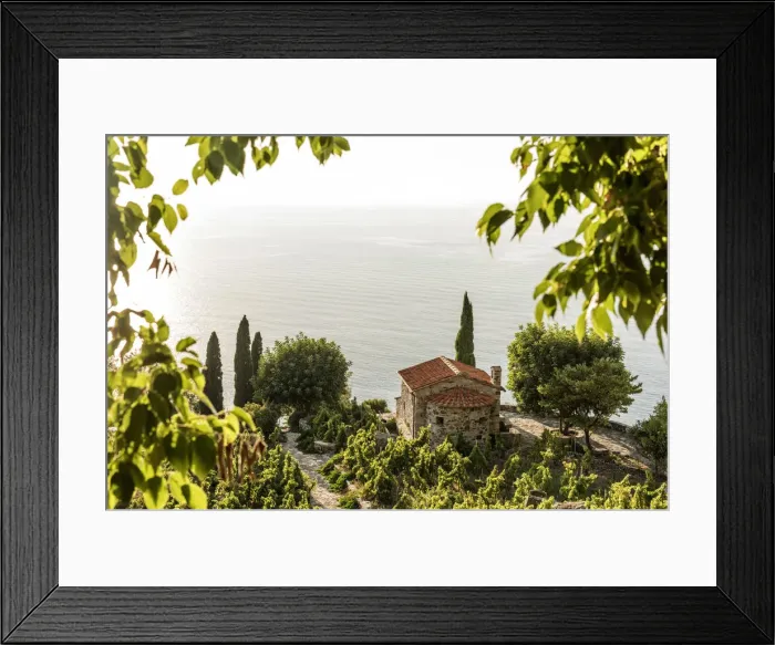 Framed Print : europe, Italy, Tuscany, Elba Island, on the west coast near to Chiessi
