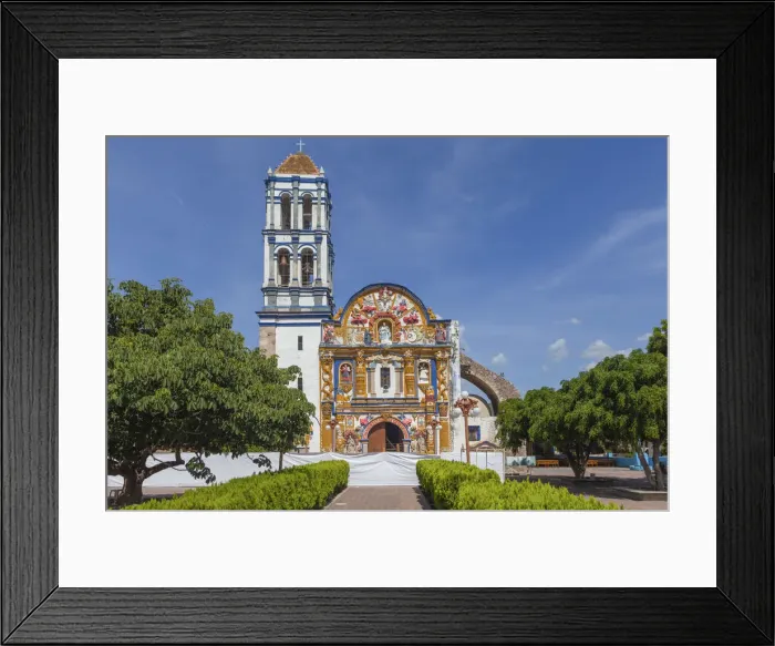 Framed Print : Santa Maria church, 18th century, Jolalpan, Puebla, Mexico Framed Print : Santa Maria church, 18th century, Jolalpan, Puebla, Mexico
