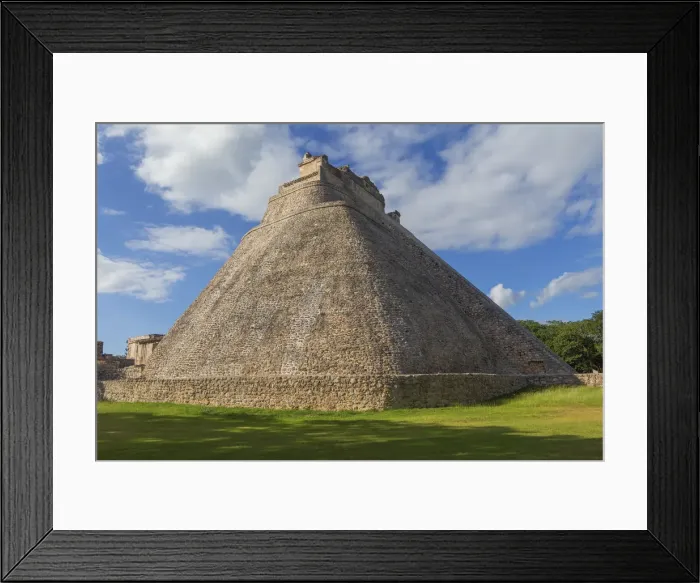 Framed Print : Pyramid of the Magician, Mayan ruined city, 9th century, Uxmal, Yucatan, Mexico Framed Print : Pyramid of the Magician, Mayan ruined city, 9th century, Uxmal, Yucatan, Mexico