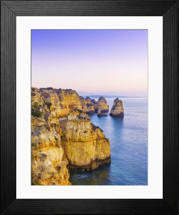 Framed Print : Portugal, Algarve, Lagos, Ponta da Piedade Framed Print : Portugal, Algarve, Lagos, Ponta da Piedade