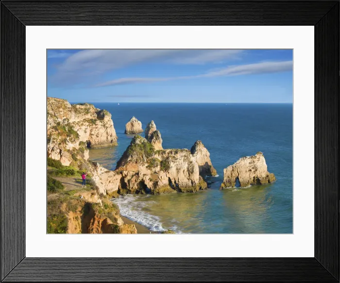 Framed Print : Portugal, Algarve, Alvor, Prainha overview (MR) Framed Print : Portugal, Algarve, Alvor, Prainha overview (MR)