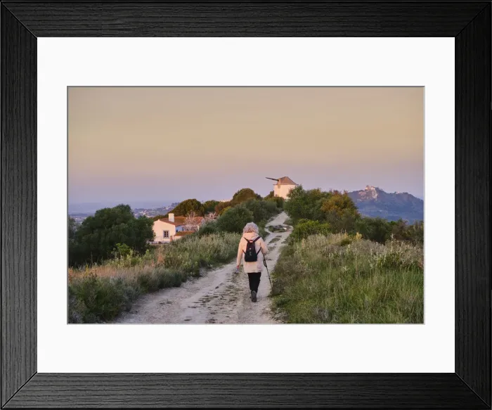 Framed Print : Tranquil walking trail along Serra do Louro mountain range, Arrabida Nature Park Framed Print : Tranquil walking trail along Serra do Louro mountain range, Arrabida Nature Park