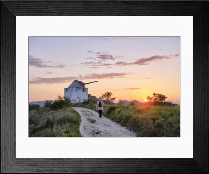 Framed Print : Tranquil walking trail along Serra do Louro mountain range, Arrabida Nature Park Framed Print : Tranquil walking trail along Serra do Louro mountain range, Arrabida Nature Park