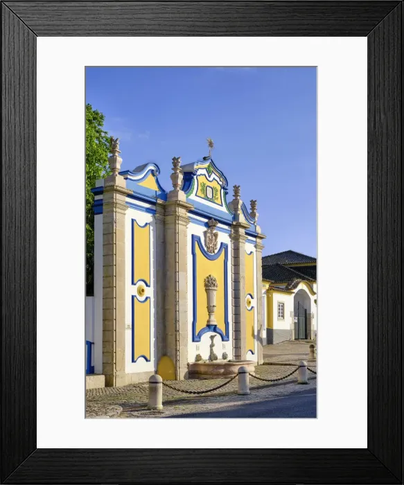 Framed Print : Fonte dos Pasmados (Pasmados Fountain) dating back to 1787, Vila Nogueira de Azeitao Framed Print : Fonte dos Pasmados (Pasmados Fountain) dating back to 1787, Vila Nogueira de Azeitao