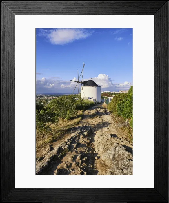 Framed Print : Windmill at the Serra do Louro mountain range. Arrabida Nature Park, Palmela. Portugal Framed Print : Windmill at the Serra do Louro mountain range. Arrabida Nature Park, Palmela. Portugal