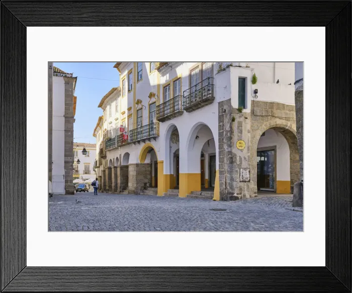 Framed Print : Old town of Evora, a Unesco World Heritage Site. Portugal Framed Print : Old town of Evora, a Unesco World Heritage Site. Portugal