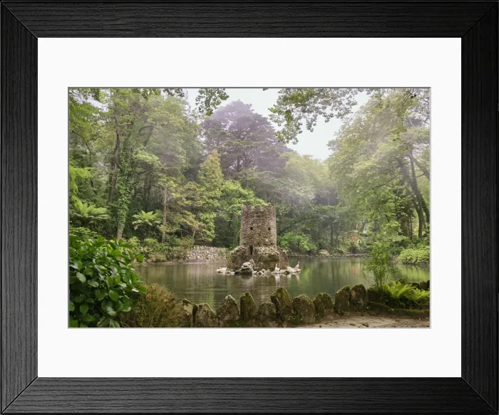 Framed Print : The Valley of the Lakes (Vale dos Lagos) on a misty day, in the Pena forest above Sintra Framed Print : The Valley of the Lakes (Vale dos Lagos) on a misty day, in the Pena forest above Sintra