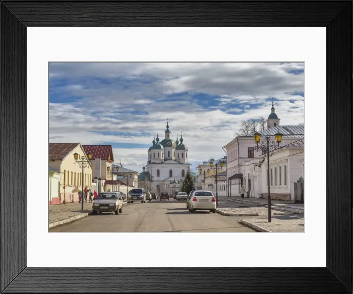Framed Print : Merchants houses, 19th century, Yelabuga, Tatarstan, Russia Framed Print : Merchants houses, 19th century, Yelabuga, Tatarstan, Russia