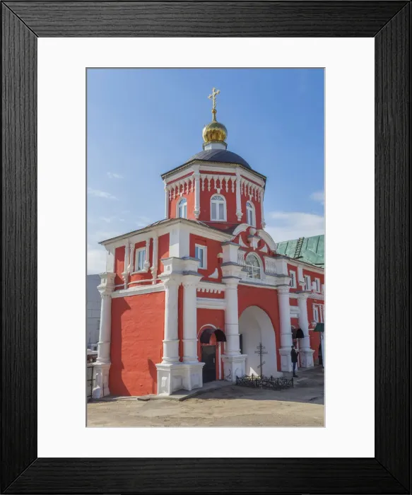 Framed Print : Kizichesky Vvedensky Monastery church, 18th century, Kazan, Tatarstan, Russia