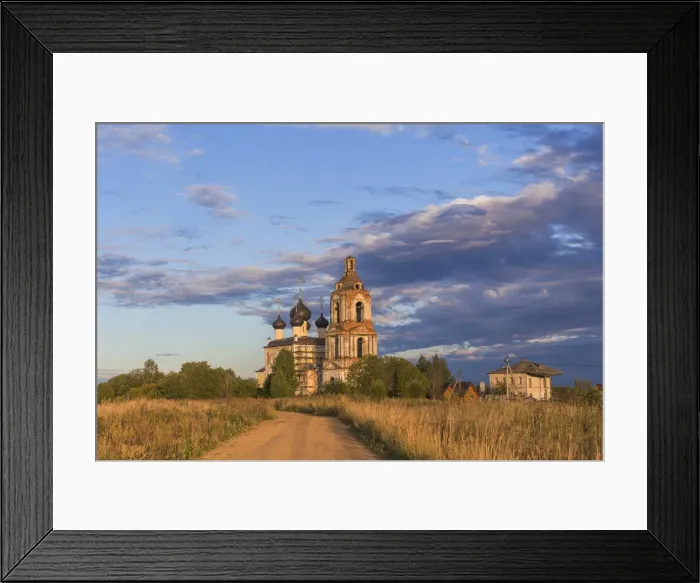 Framed Print : Saint Basil the Great church on Yedka, 1721, Kulemesovo, Vologda region, Russia Framed Print : Saint Basil the Great church on Yedka, 1721, Kulemesovo, Vologda region, Russia