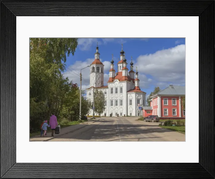 Framed Print : Entry to Jerusalem church, 1794, Totma, Vologda region, Russia