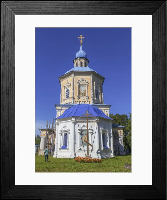 Framed Print : Assumption church, 1699, Bernovo, Tver region, Russia Framed Print : Assumption church, 1699, Bernovo, Tver region, Russia