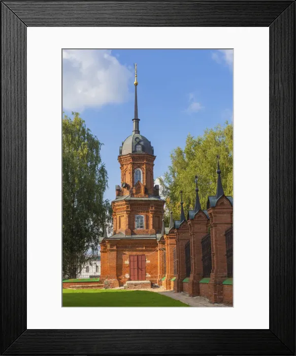 Framed Print : Red brick tower, Volokolamsk, Tver region, Russia Framed Print : Red brick tower, Volokolamsk, Tver region, Russia
