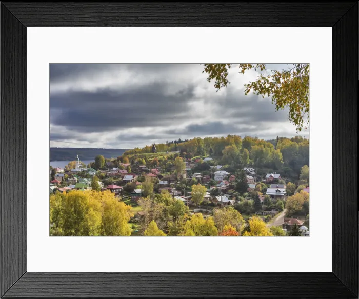 Framed Print : Cityscape, Plyos, Ivanovo region, Russia Framed Print : Cityscape, Plyos, Ivanovo region, Russia