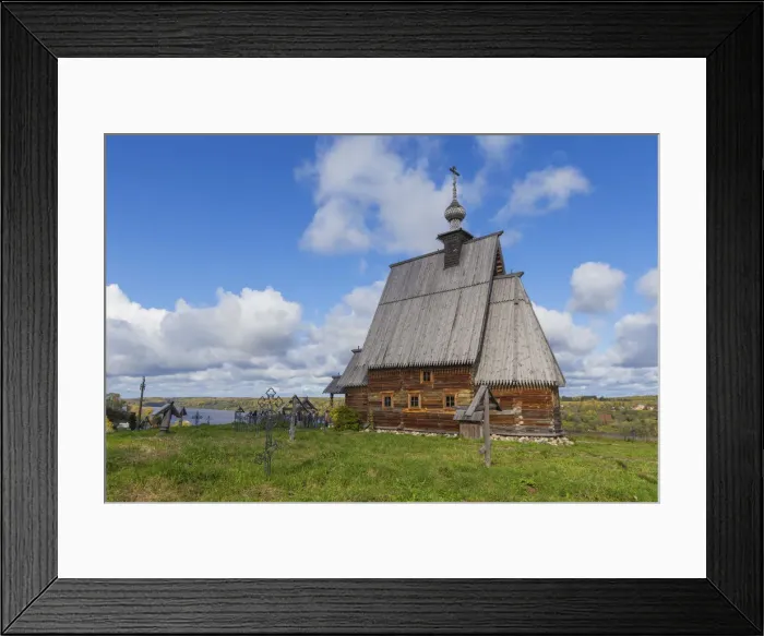 Framed Print : Wooden Resurrection church, 1699, Plyos, Ivanovo region, Russia Framed Print : Wooden Resurrection church, 1699, Plyos, Ivanovo region, Russia