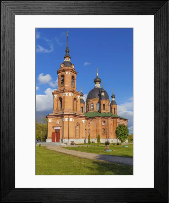 Framed Print : St. Tikhon Lukhopvsky church, 2006, Volgorechensk, Kostroma region, Russia