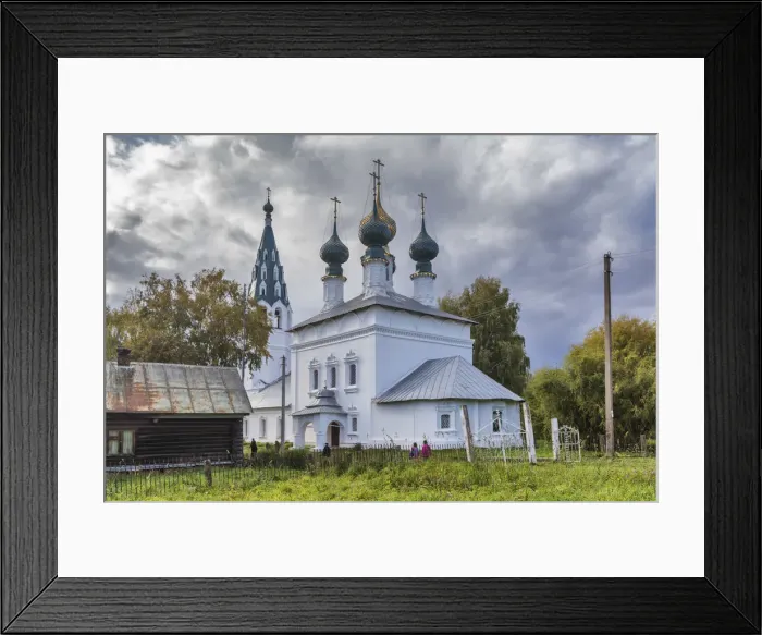 Framed Print : St Nicholas church, 1724, Sidorovskoye, Kostroma region, Russia