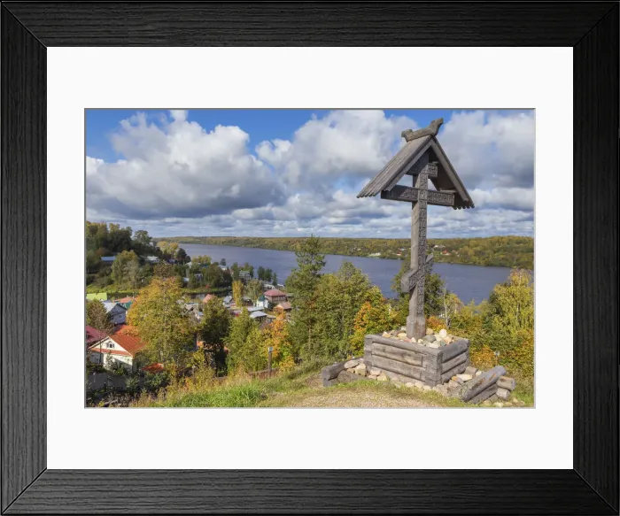 Framed Print : Cityscape, Volga river, Plyos, Ivanovo region, Russia Framed Print : Cityscape, Volga river, Plyos, Ivanovo region, Russia