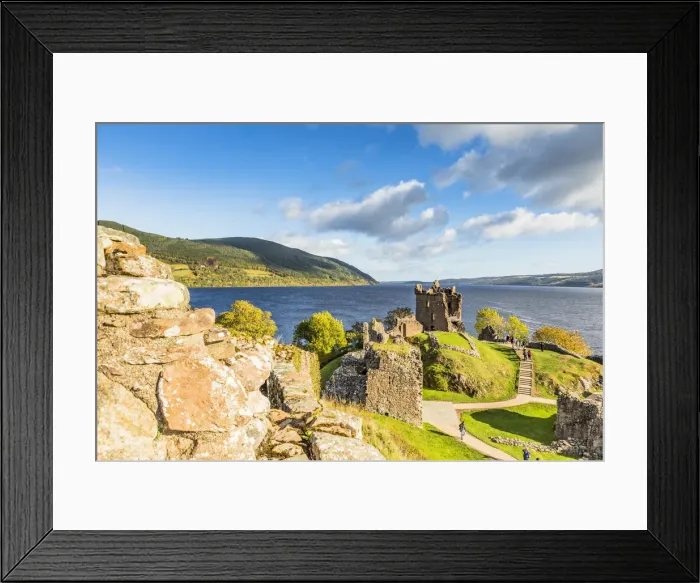 Framed Print : Urquhart Castle on the banks of Loch Ness, Inverness, Scotland, UK