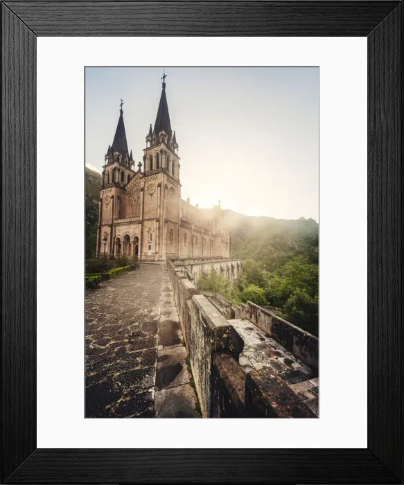 Framed Print : A cathedral in the heart of the Picos de Europa, Asturias, Spain