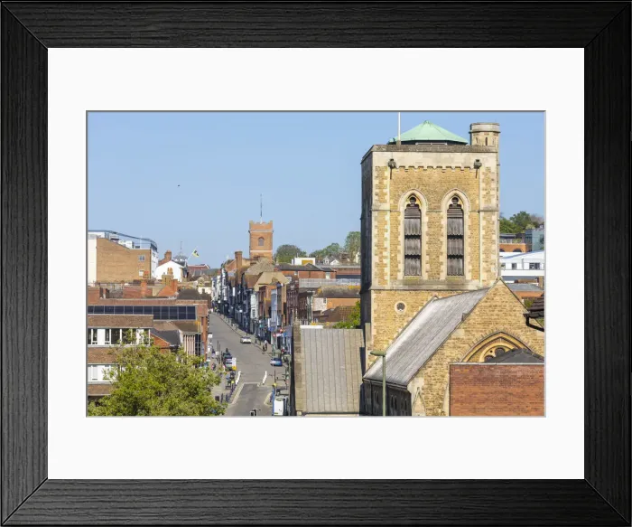 Framed Print : High Street, Guildford, Surrey, England, UK