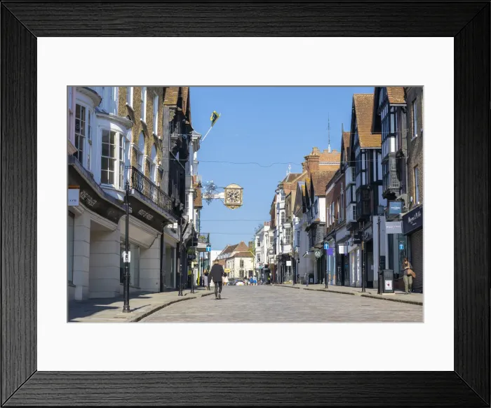 Framed Print : High Street, Guildford, Surrey, England, UK Framed Print : High Street, Guildford, Surrey, England, UK