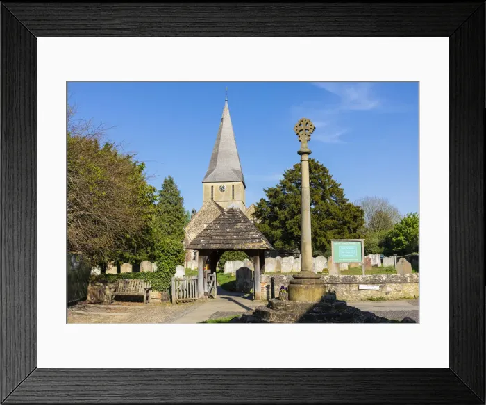 Framed Print : The Parish church in Shere, Surrey, England, UK Framed Print : The Parish church in Shere, Surrey, England, UK