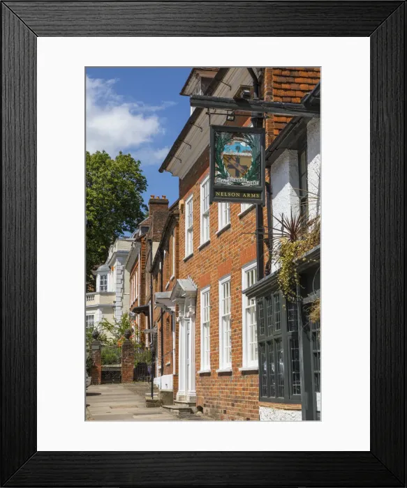 Framed Print : Castle Street, Farnham, Surrey, England, UK