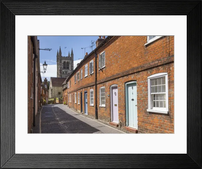 Framed Print : Lower Church Lane, Farnham, Surrey, England, UK Framed Print : Lower Church Lane, Farnham, Surrey, England, UK