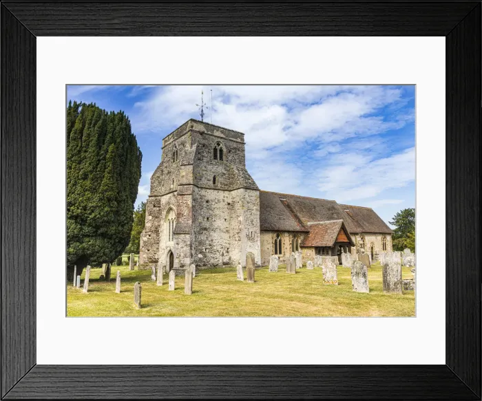 Framed Print : Saint Mary The Virgin, Frensham, Surrey, England, UK Framed Print : Saint Mary The Virgin, Frensham, Surrey, England, UK