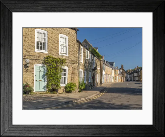 Framed Print : UK, England, Cambridgeshire, Ely, Waterside Framed Print : UK, England, Cambridgeshire, Ely, Waterside