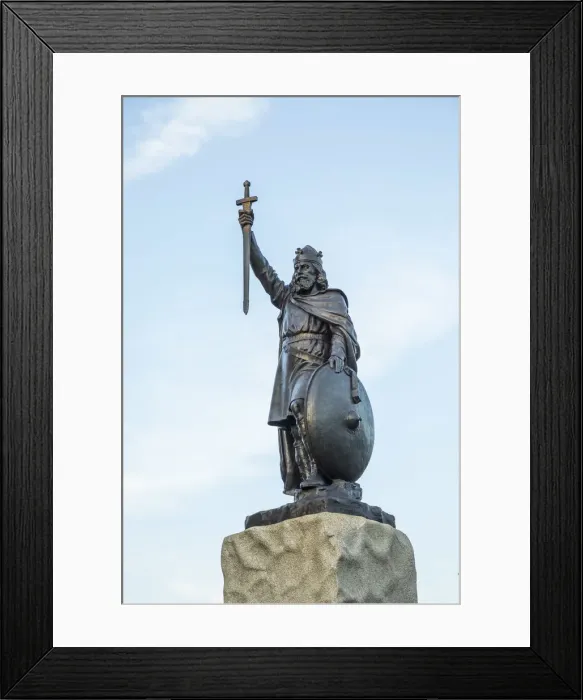Framed Print : King Alfred the Great statue, Winchester, Hampshire, England, UK Framed Print : King Alfred the Great statue, Winchester, Hampshire, England, UK