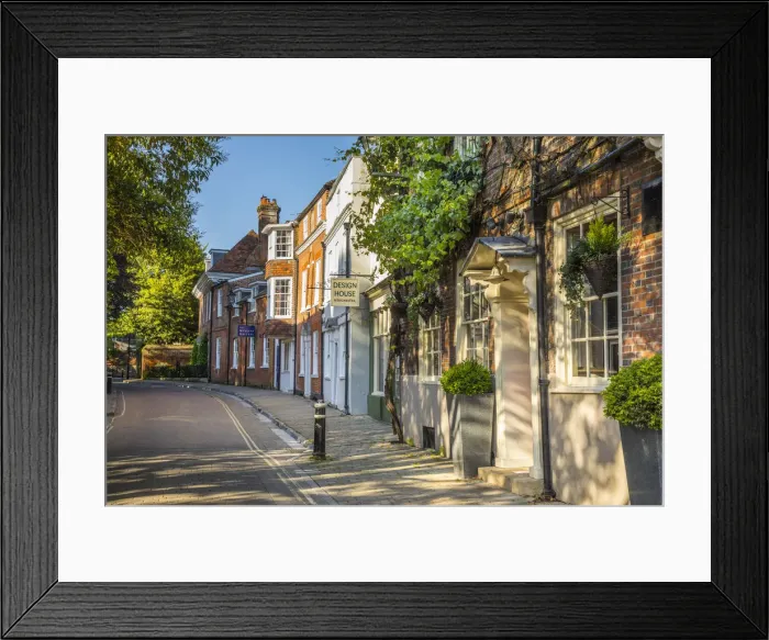 Framed Print : Great Minster Street, Winchester, Hampshire, England, UK Framed Print : Great Minster Street, Winchester, Hampshire, England, UK