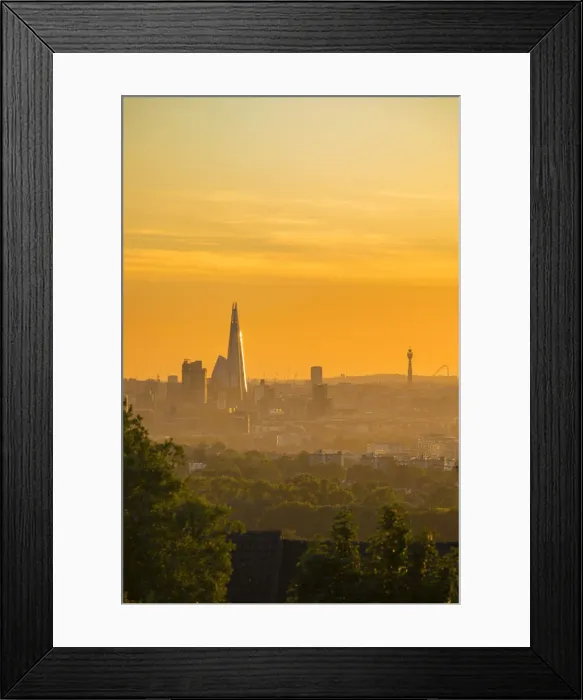 Framed Print : The Shard & Skyline of London, England, UK Framed Print : The Shard & Skyline of London, England, UK