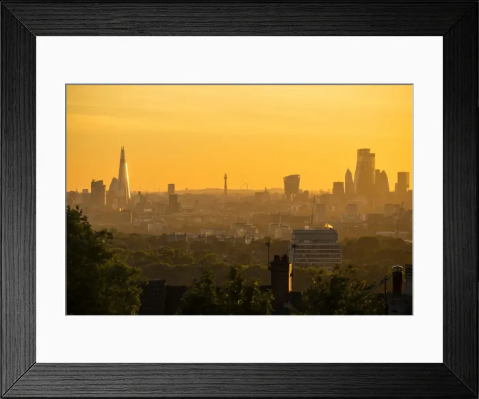 Framed Print : Skyline of City of London & The Shard, London, England, UK Framed Print : Skyline of City of London & The Shard, London, England, UK