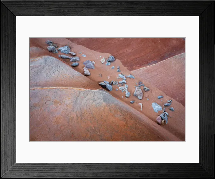 Framed Print : Detail of red rock in White Domes Slot Canyon, Valley of Fire State Park, Nevada Framed Print : Detail of red rock in White Domes Slot Canyon, Valley of Fire State Park, Nevada