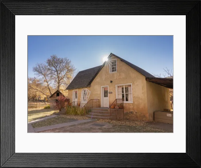 Framed Print : Sunbeam streaming over Historic Gifford House Museum and Store, Fruita Framed Print : Sunbeam streaming over Historic Gifford House Museum and Store, Fruita